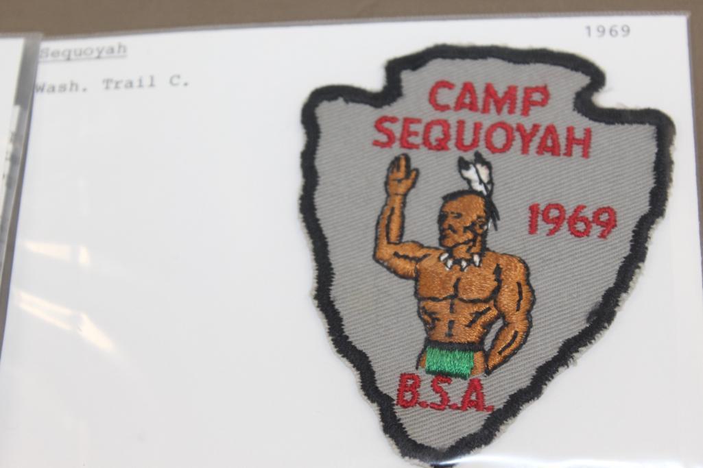 Ten Camp Sequoyah Patches Dated 1951-1971