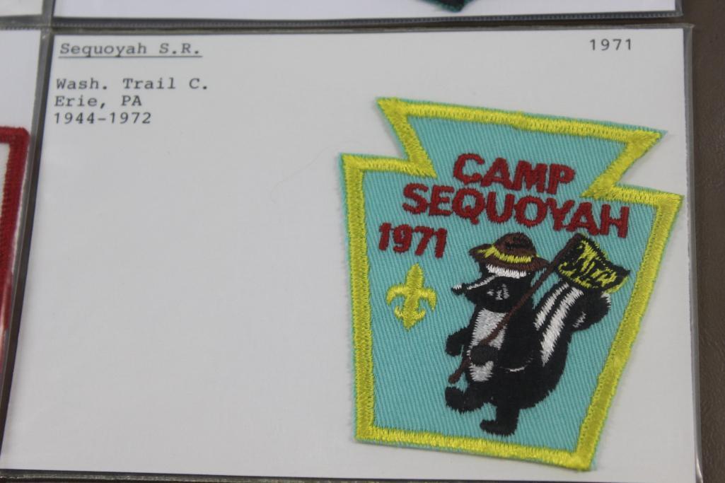 Ten Camp Sequoyah Patches Dated 1951-1971