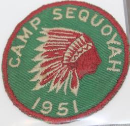 Ten Camp Sequoyah Patches Dated 1951-1971