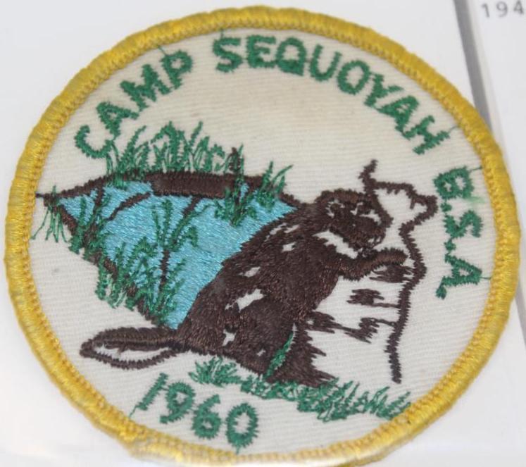 Ten Camp Sequoyah Patches Dated 1951-1971