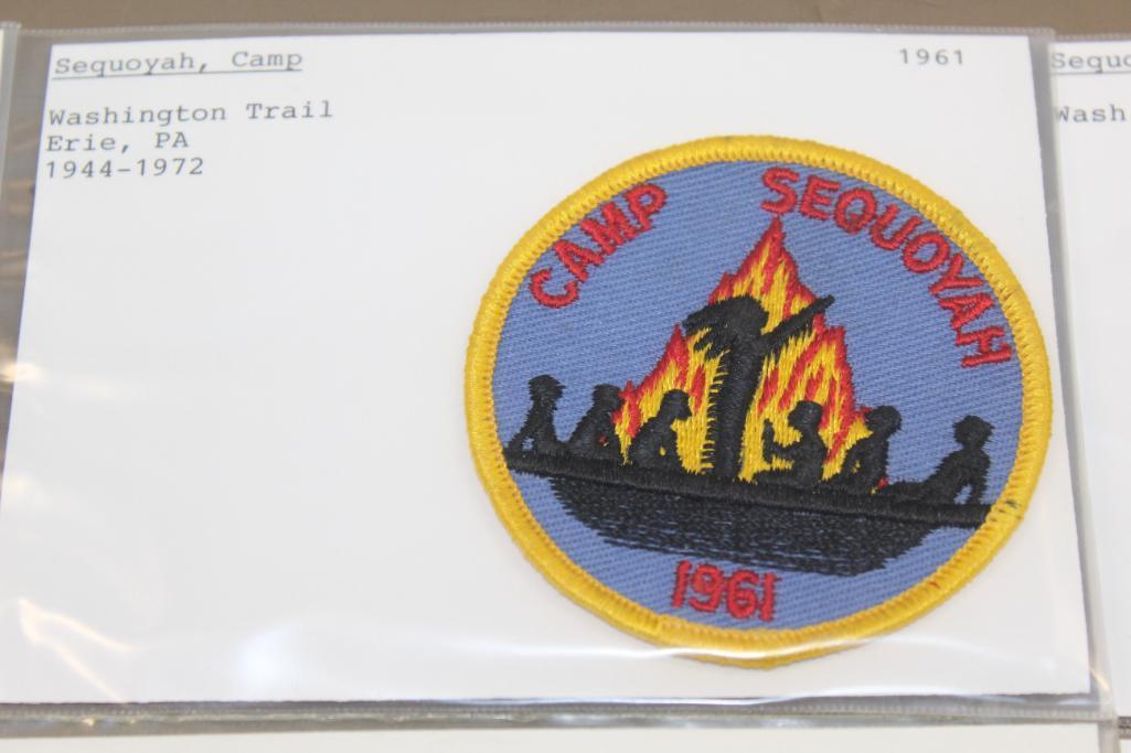 Ten Camp Sequoyah Patches Dated 1951-1971