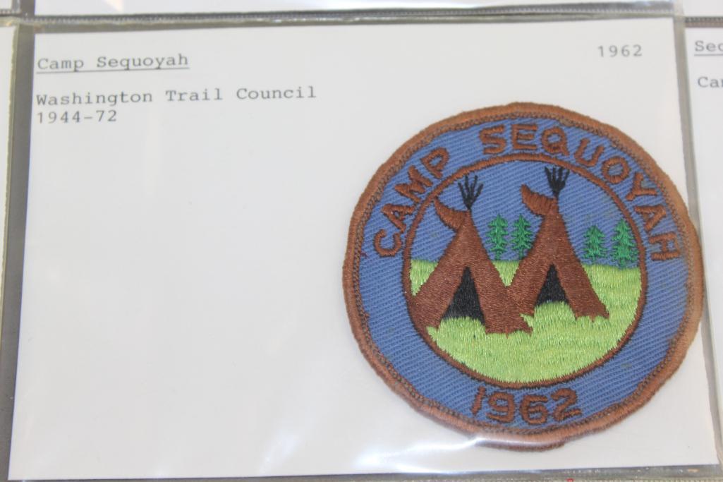 Ten Camp Sequoyah Patches Dated 1951-1971