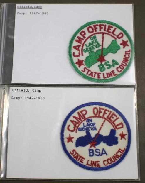 Two Camp Offield State Line Council Patches Pre-1960