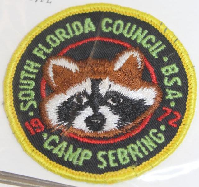 9 BSA Camp Patches of Different Sylas and Ages