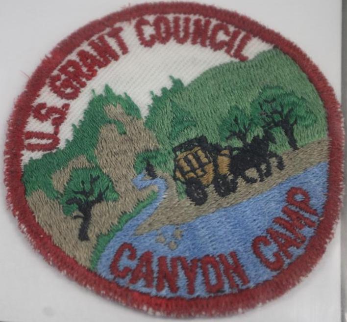 Six Early BSA Camp Patches in Soft Embroidered Fabric Style