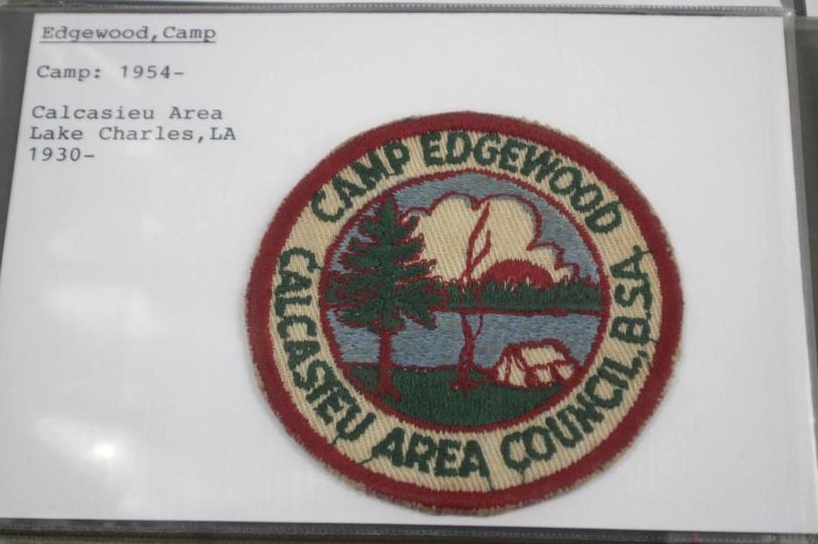 Six Early BSA Camp Patches in Soft Embroidered Fabric Style