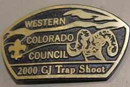 Two Colorado BSA Belt Buckles