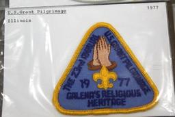 12 US Grant Pilgrimage Patches and Medals from 1968-2016