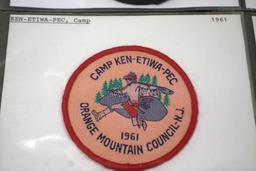 12 Vintage BSA Camp Patches and Pin