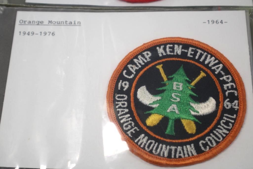 12 Vintage BSA Camp Patches and Pin