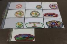 Collection of Corn Husker and Middle Tennessee Council Patches