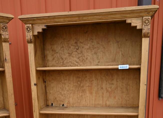 Two 32x10x72" Pine Shelving Units