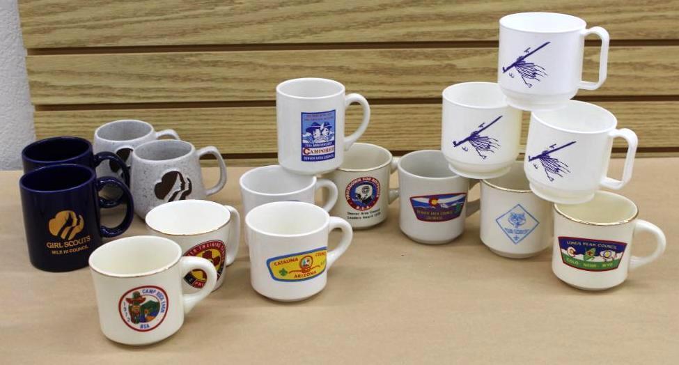 16 Mixed Scouting Mugs