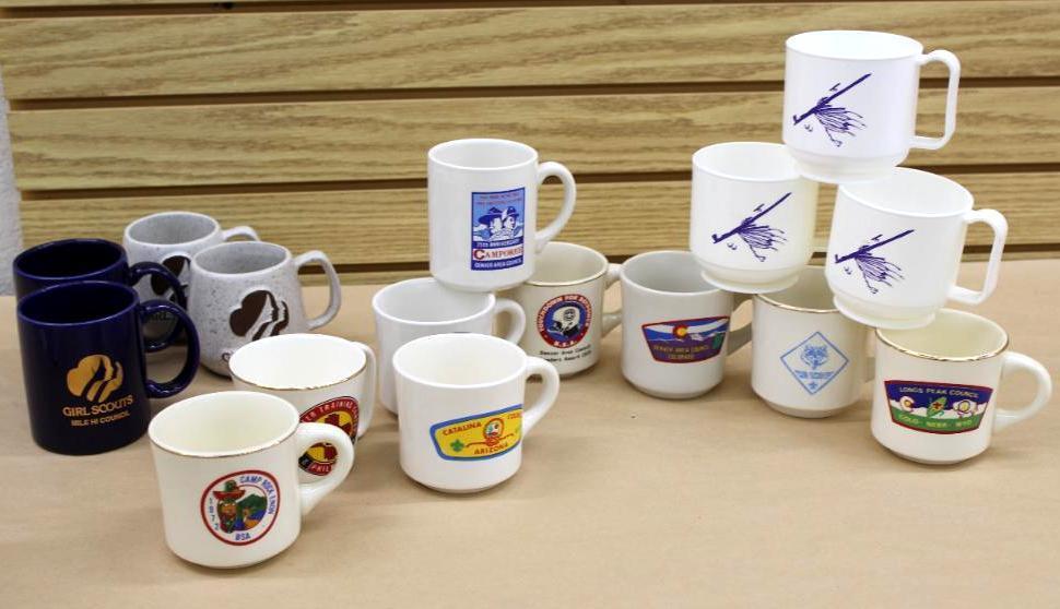 16 Mixed Scouting Mugs