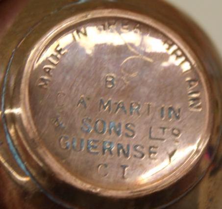 Martin's Guernsey Cream Containers and Pedestal Jar with Lid No. 11