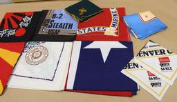 US Military, International, and BSA Bandanas or Neckerchiefs