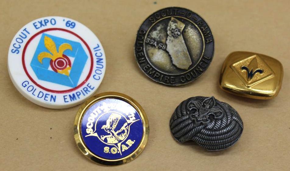 BSA Golden Empire Council Memorabilia and Miscellaneous Pins