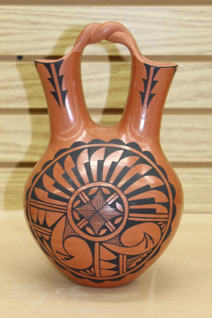 Amazing Indigenous-Made Terra Cotta Water Vessel Signed