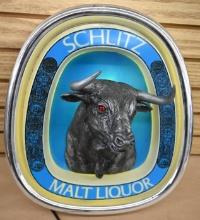 Schlitz Malt Liquor 3D Light Up Sign