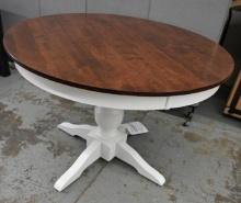 Canadel Pedestal Table with Birch Matte Finish