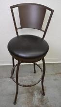 Brown Metal Bar Stool