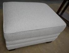 White Upholstered Ottoman