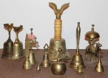 Collection of Brass Bells in Many Styles