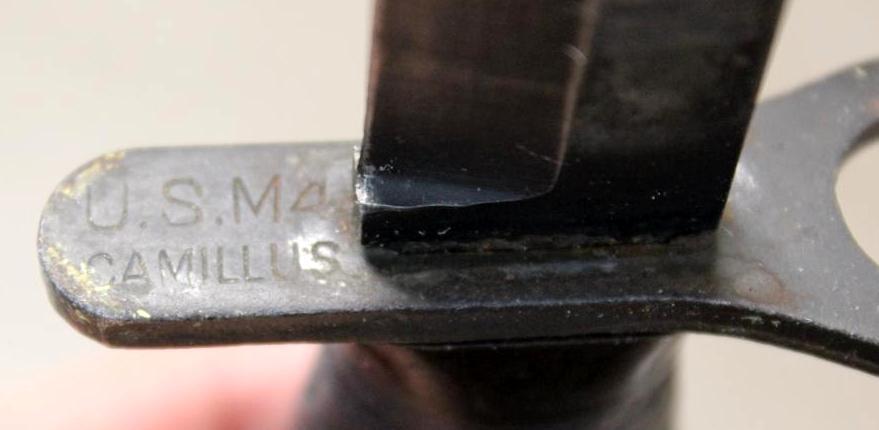 Camillus M4 WWII Bayonet in Scabbard