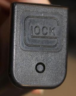 Two Glock 40 S&W Magazines in Leather Pouch