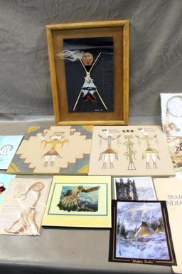 Indigenous-Made Mixed Media Artwork, Sand Paintings, and More