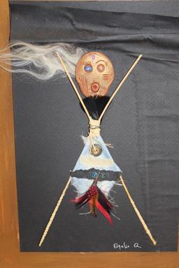 Indigenous-Made Mixed Media Artwork, Sand Paintings, and More