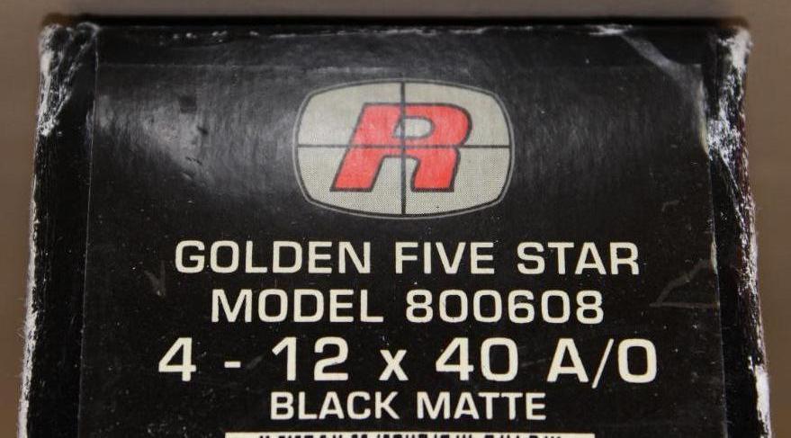 Redfield Golden Five Star 4-12x40 A/O Rifle Scope