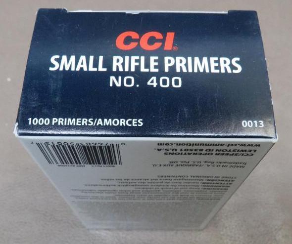 CCI #400 Small Rifle Primers NO SHIPPING