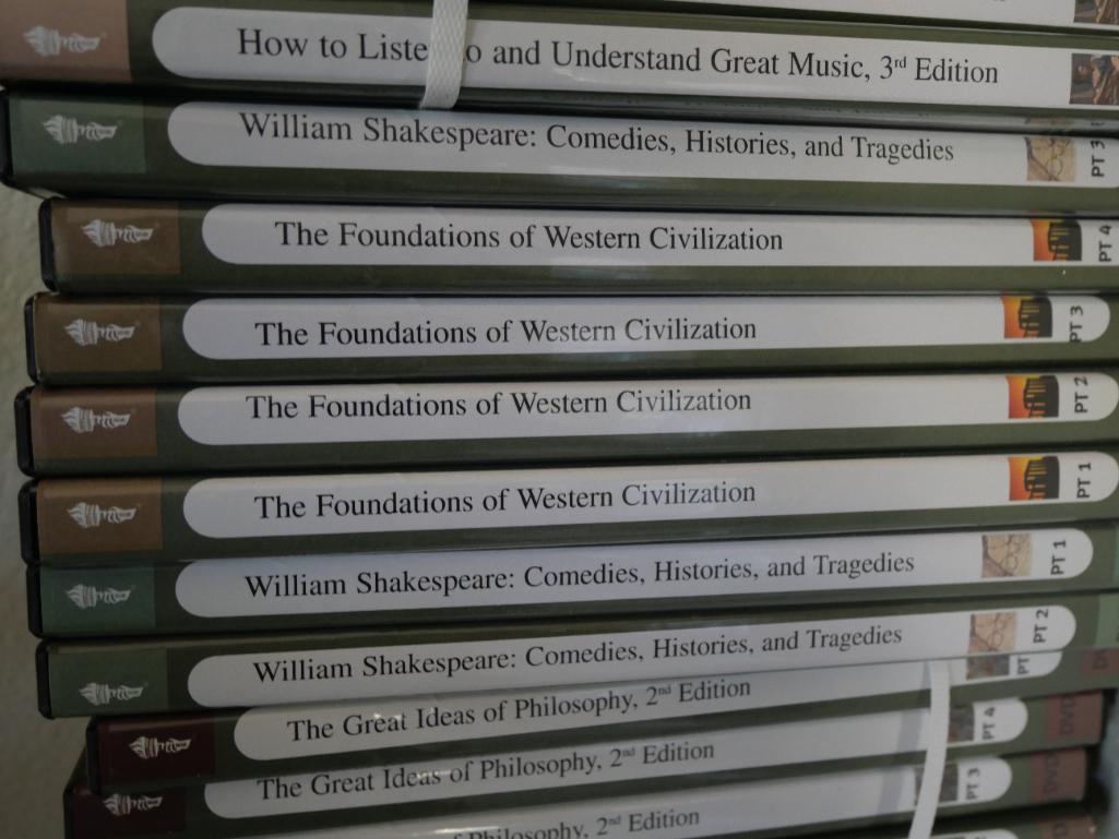 Thirty-Nine Great Course DVDs