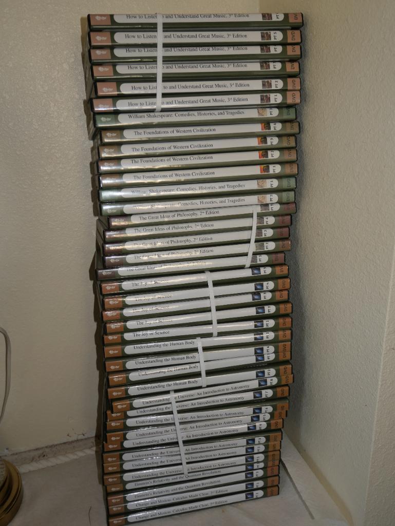 Thirty-Nine Great Course DVDs