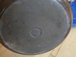 Brown Le Creuset Cast Iron Pan with Lid