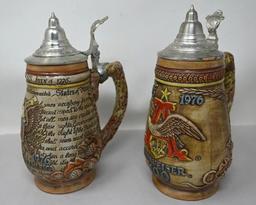 Budweiser 100 & 200 Year Steins