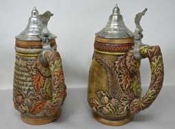 Budweiser 100 & 200 Year Steins