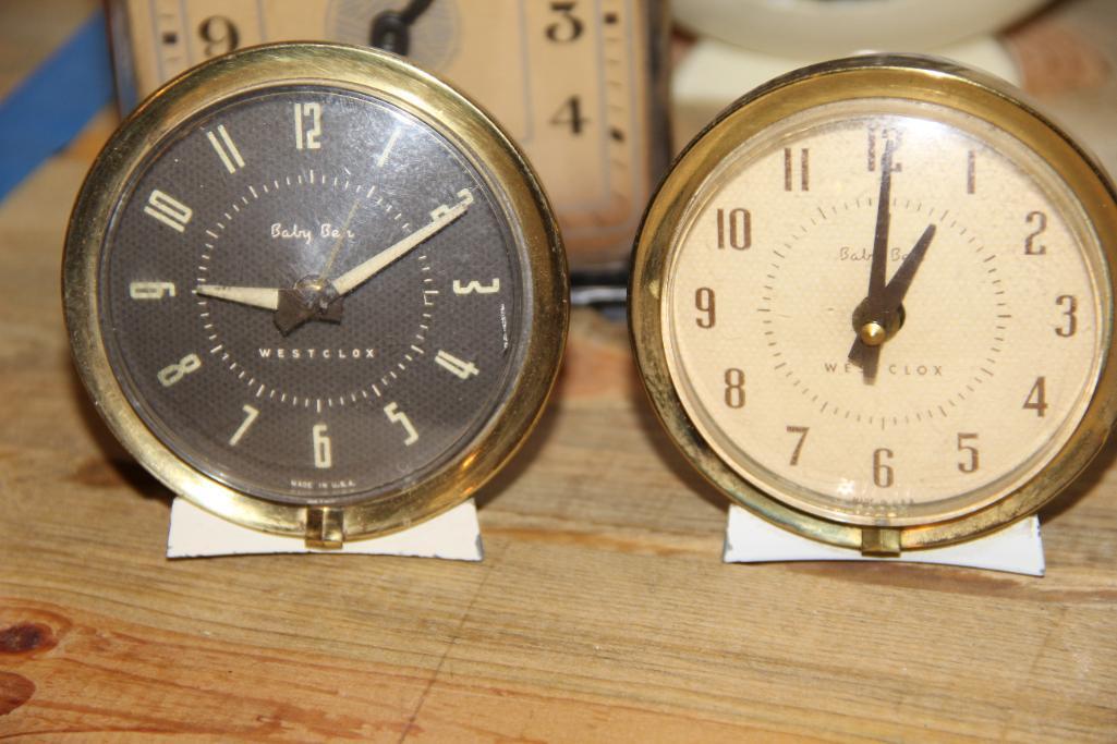 Nine Old Alarm and Table Clocks