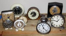 Nine Old Alarm and Table Clocks