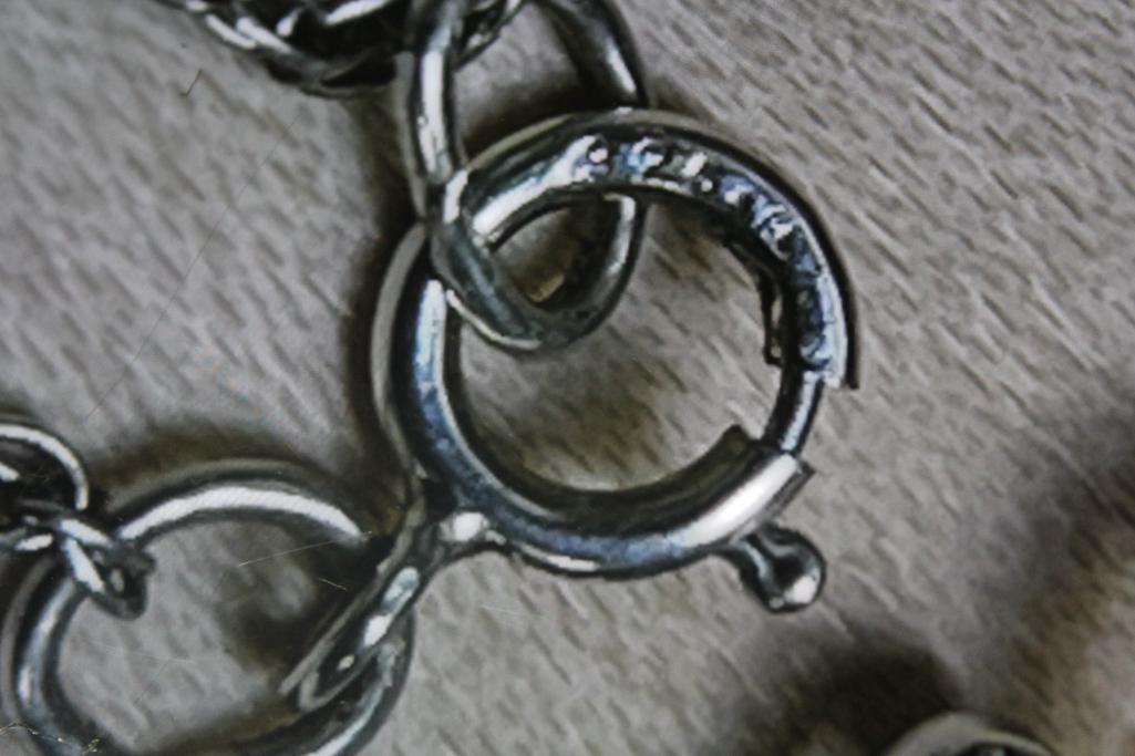 14K White Gold Dragonfly Pendant with Chain