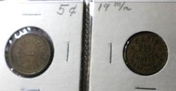Binder Filled with Collectible Colorado Trade Tokens and Guide Book