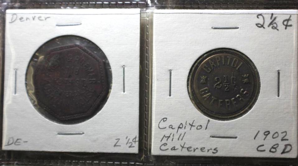 Binder Filled with Collectible Colorado Trade Tokens and Guide Book