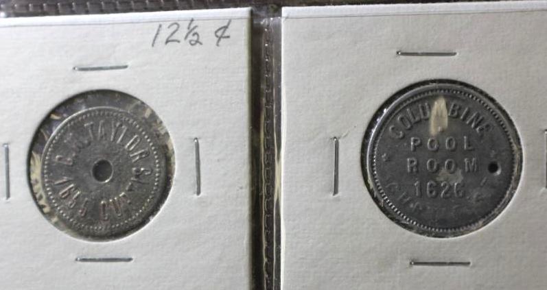 Binder Filled with Collectible Colorado Trade Tokens and Guide Book