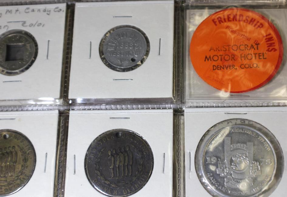Binder Filled with Collectible Colorado Trade Tokens and Guide Book