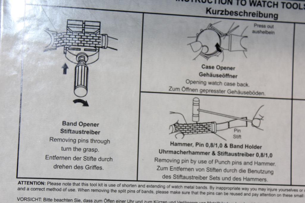Kurzbeschreibung Watch Worker's Tool Set in Case