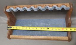 Handgun Rack, Gator skin Wallet and Micrometer