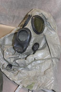 US Military Mask and Decontamination Kit in Carry Bag