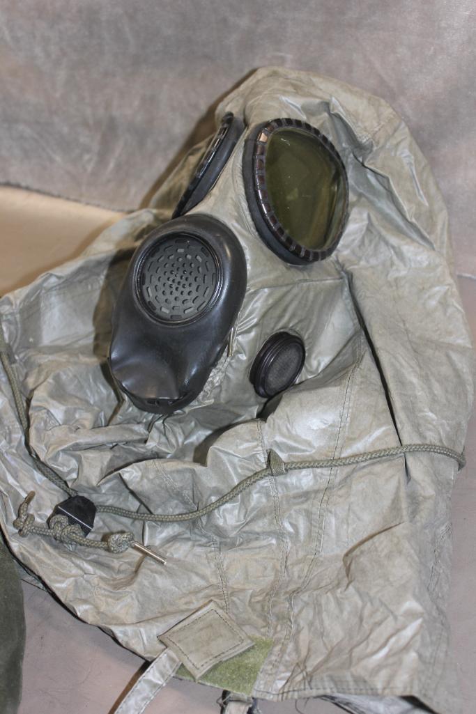 US Military Mask and Decontamination Kit in Carry Bag