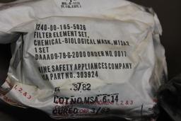 US Military Mask and Decontamination Kit in Carry Bag